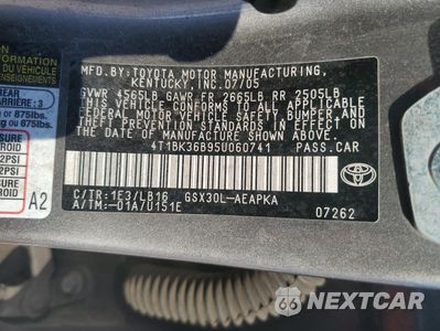 Zdjęcie 15 z 16 samochodu: 2005 TOYOTA AVALON XL VIN:4T1BK36B95U060741 - miniatura