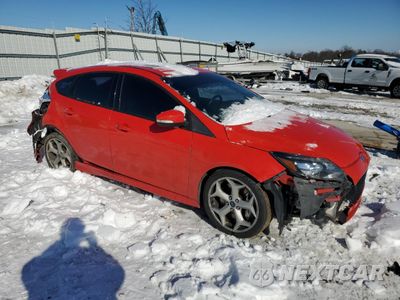 Czwarte zdjęcie samochodu z boku: 2014 FORD FOCUS ST VIN:1FADP3L96EL370888 - miniatura