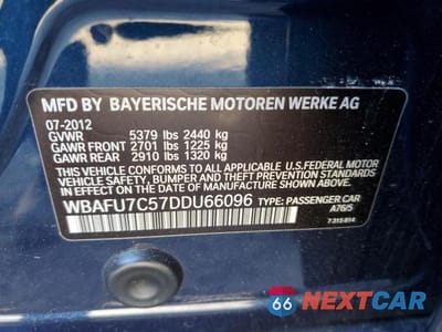 Zdjęcie 12 z 12 samochodu: 2013 BMW 535 XI VIN:WBAFU7C57DDU66096 - miniatura