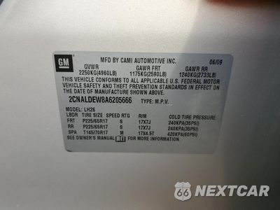 Zdjęcie 13 z 13 samochodu: 2010 CHEVROLET EQUINOX LT VIN:2CNALDEW8A6205666 - miniatura