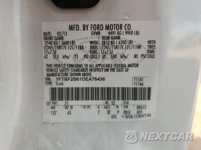 Zdjęcie 12 z 12 samochodu: 2013 FORD F250 SUPER DUTY VIN:1FTBF2B61DEA76436 - miniatura