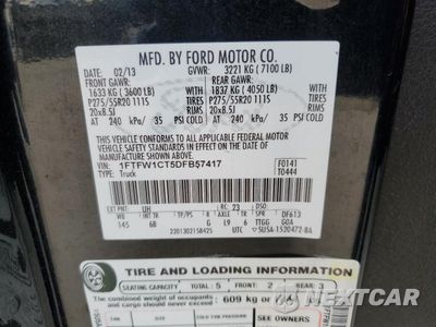 Zdjęcie 15 z 15 samochodu: 2013 FORD F150 SUPERCREW VIN:1FTFW1CT5DFB57417 - miniatura