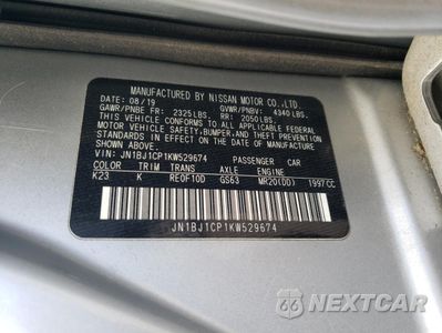 Zdjęcie 14 z 14 samochodu: 2019 NISSAN ROGUE SPORT S VIN:JN1BJ1CP1KW529674 - miniatura