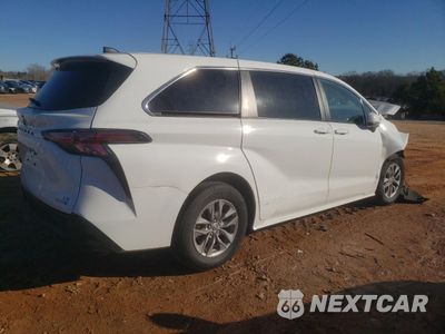 Trzecie zdjęcie samochodu z tyłu: 2022 TOYOTA SIENNA LE VIN:5TDKRKEC4NS101172 - miniatura