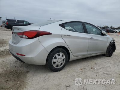 Trzecie zdjęcie samochodu z tyłu: 2016 HYUNDAI ELANTRA SE VIN:5NPDH4AE7GH793726 - miniatura