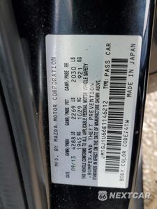 Zdjęcie 13 z 13 samochodu: 2014 MAZDA 6 SPORT VIN:JM1GJ1U66E1146212 - miniatura