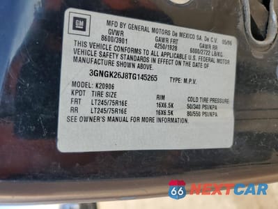 Zdjęcie 14 z 14 samochodu: 1996 CHEVROLET SUBURBAN K2500 VIN:3GNGK26J8TG145265 - miniatura