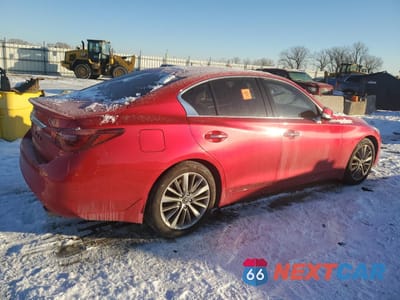 Trzecie zdjęcie samochodu z tyłu: 2022 INFINITI Q50 LUXE VIN:JN1EV7BR9NM340228 - miniatura