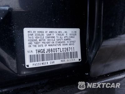 Zdjęcie 14 z 14 samochodu: 1996 HONDA CIVIC LX VIN:1HGEJ6605TL026711 - miniatura