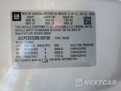 Zdjęcie 14 z 14 samochodu: 2013 CHEVROLET SILVERADO C1500 LT VIN:3GCPCSE02DG180108 - miniatura