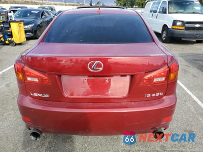 Zdjęcie 6 z 12 samochodu: 2007 LEXUS IS 250 VIN:JTHBK262972044521 - miniatura