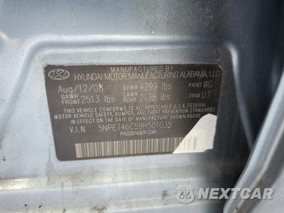 Zdjęcie 12 z 12 samochodu: 2009 HYUNDAI SONATA GLS VIN:5NPET46C59H501035 - miniatura