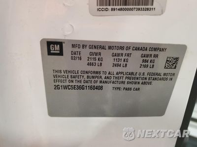 Zdjęcie 14 z 14 samochodu: 2016 CHEVROLET IMPALA LIMITED LTZ VIN:2G1WC5E36G1160408 - miniatura