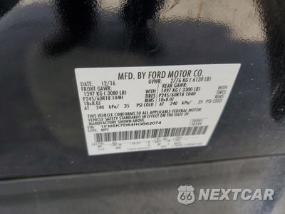 Zdjęcie 15 z 15 samochodu: 2017 FORD EXPLORER XLT VIN:1FM5K7D84HGB62074 - miniatura