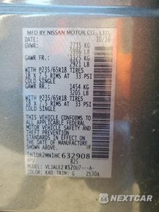 Zdjęcie 16 z 16 samochodu: 2017 NISSAN PATHFINDER S VIN:5N1DR2MN1HC632908 - miniatura
