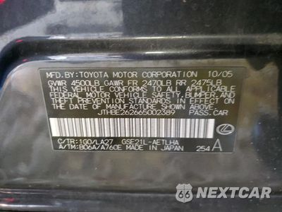 Zdjęcie 14 z 14 samochodu: 2006 LEXUS IS 350 VIN:JTHBE262665002389 - miniatura