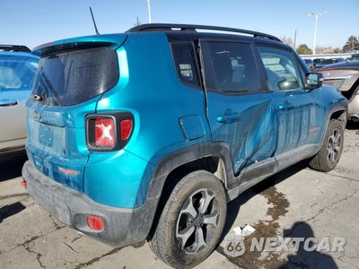 Trzecie zdjęcie samochodu z tyłu: 2021 JEEP RENEGADE TRAILHAWK VIN:ZACNJDC13MPM30939 - miniatura