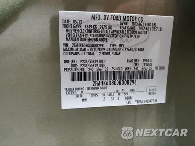 Zdjęcie 16 z 16 samochodu: 2013 FORD FLEX LIMITED VIN:2FMHK6D80DBD08298 - miniatura