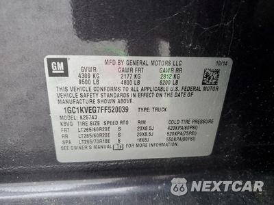 Zdjęcie 14 z 14 samochodu: 2015 CHEVROLET SILVERADO K2500 HEAVY DUTY LT VIN:1GC1KVEG7FF520039 - miniatura