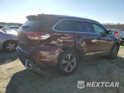 Trzecie zdjęcie samochodu z tyłu: 2017 TOYOTA HIGHLANDER LIMITED VIN:5TDYZRFH3HS222616 - miniatura