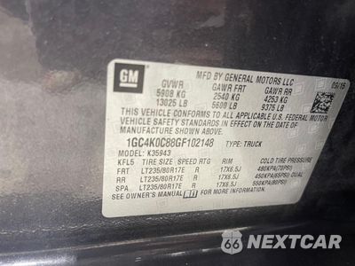 Zdjęcie 10 z 10 samochodu: 2016 CHEVROLET SILVERADO K3500 LTZ VIN:1GC4K0C88GF102148 - miniatura