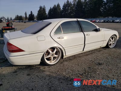 Trzecie zdjęcie samochodu z tyłu: 2003 MERCEDES-BENZ S 500 VIN:WDBNG75J53A346098 - miniatura