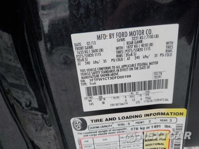 Zdjęcie 14 z 14 samochodu: 2013 FORD F150 SUPERCREW VIN:1FTFW1CT3DFD00199 - miniatura