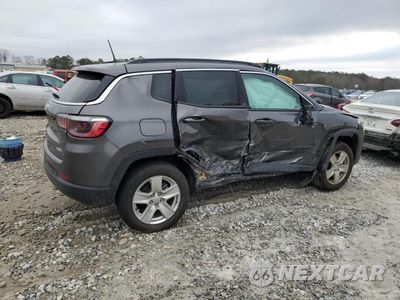 Trzecie zdjęcie samochodu z tyłu: 2022 JEEP COMPASS LATITUDE VIN:3C4NJDBB5NT120699 - miniatura
