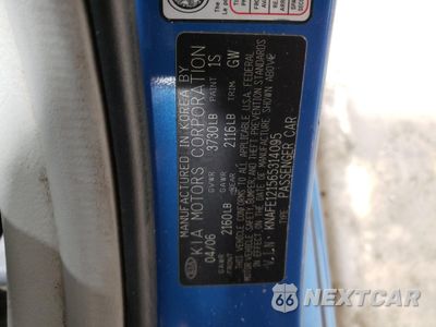 Zdjęcie 14 z 14 samochodu: 2006 KIA SPECTRA LX VIN:KNAFE121565314095 - miniatura