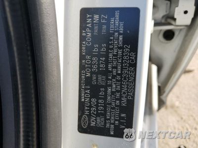 Zdjęcie 14 z 14 samochodu: 2009 HYUNDAI ACCENT GLS VIN:KMHCN46C39U328392 - miniatura