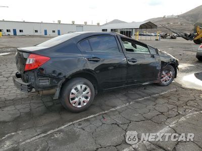 Trzecie zdjęcie samochodu z tyłu: 2012 HONDA CIVIC LX VIN:2HGFB2F57CH323840 - miniatura