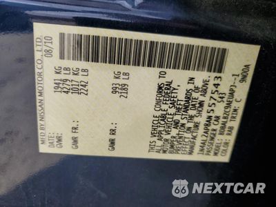 Zdjęcie 14 z 15 samochodu: 2010 NISSAN ALTIMA BASE VIN:1N4AL2AP8AN557543 - miniatura