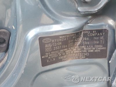 Zdjęcie 14 z 14 samochodu: 2005 HYUNDAI SONATA GL VIN:KMHWF25S35A132343 - miniatura