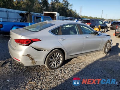 Trzecie zdjęcie samochodu z tyłu: 2017 GENESIS G80 BASE VIN:KMHGN4JE1HU171888 - miniatura