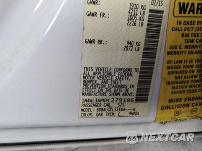 Zdjęcie 12 z 12 samochodu: 2015 NISSAN ALTIMA 2.5 VIN:1N4AL3APXFC279186 - miniatura