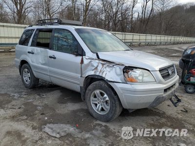 Czwarte zdjęcie samochodu z boku: 2005 HONDA PILOT EXL VIN:2HKYF18715H560693 - miniatura