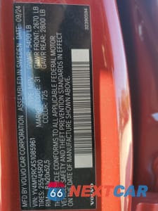 Zdjęcie 16 z 16 samochodu: 2025 VOLVO XC60 PLUS VIN:YV4M12RC4S1085961 - miniatura