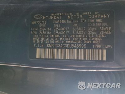 Zdjęcie 13 z 13 samochodu: 2013 HYUNDAI TUCSON GLS VIN:KM8JU3AC0DU548996 - miniatura