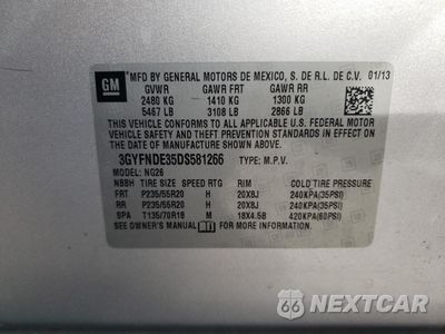 Zdjęcie 13 z 13 samochodu: 2013 CADILLAC SRX PERFORMANCE COLLECTION VIN:3GYFNDE35DS581266 - miniatura