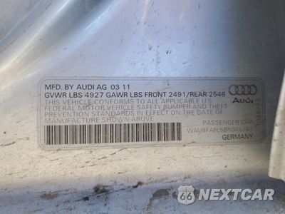 Zdjęcie 12 z 12 samochodu: 2011 AUDI A4 PREMIUM VIN:WAUBFAFL5BN046747 - miniatura