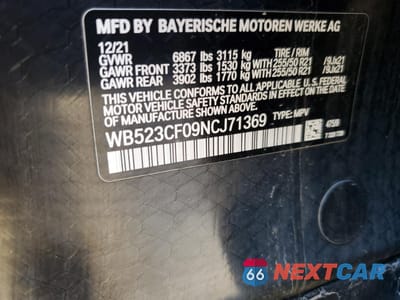 Zdjęcie 13 z 13 samochodu: 2022 BMW IX XDRIVE50 VIN:WB523CF09NCJ71369 - miniatura