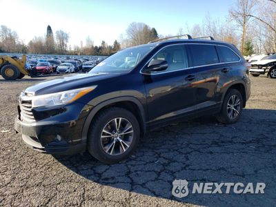 2016 TOYOTA HIGHLANDER XLE 5TDJKRFH1GS327059 - główne zdjęcie licytacji z USA - miniatura