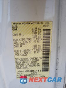 Zdjęcie 15 z 15 samochodu: 2015 NISSAN NV 2500 VIN:1N6BF0LY0FN801481 - miniatura