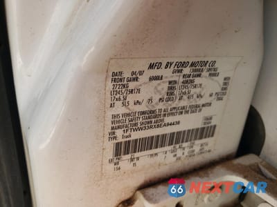 Zdjęcie 12 z 12 samochodu: 2008 FORD F350 SUPER DUTY VIN:1FTWW33RX8EA94438 - miniatura