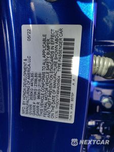 Zdjęcie 14 z 15 samochodu: 2022 HONDA ACCORD SPORT SE VIN:1HGCV1F49NA054804 - miniatura