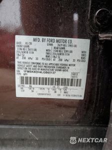Zdjęcie 15 z 15 samochodu: 2020 FORD EXPLORER XLT VIN:1FMSK8DH4LGB65137 - miniatura