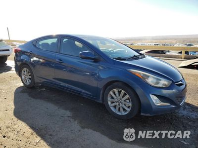 Czwarte zdjęcie samochodu z boku: 2014 HYUNDAI ELANTRA SE VIN:KMHDH4AE7EU091937 - miniatura