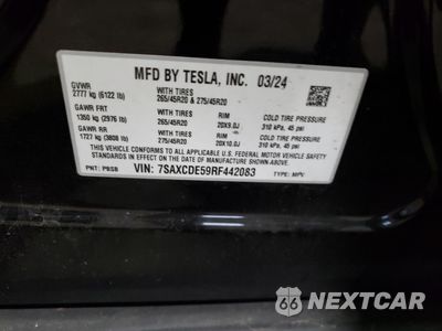 Zdjęcie 13 z 15 samochodu: 2024 TESLA MODEL X VIN:7SAXCDE59RF442083 - miniatura
