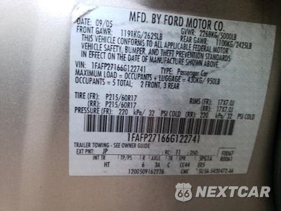 Zdjęcie 15 z 15 samochodu: 2006 FORD FIVE HUNDRED SEL VIN:1FAFP27166G122741 - miniatura