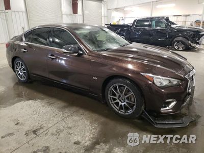 Czwarte zdjęcie samochodu z boku: 2018 INFINITI Q50 LUXE VIN:JN1EV7AP6JM355666 - miniatura